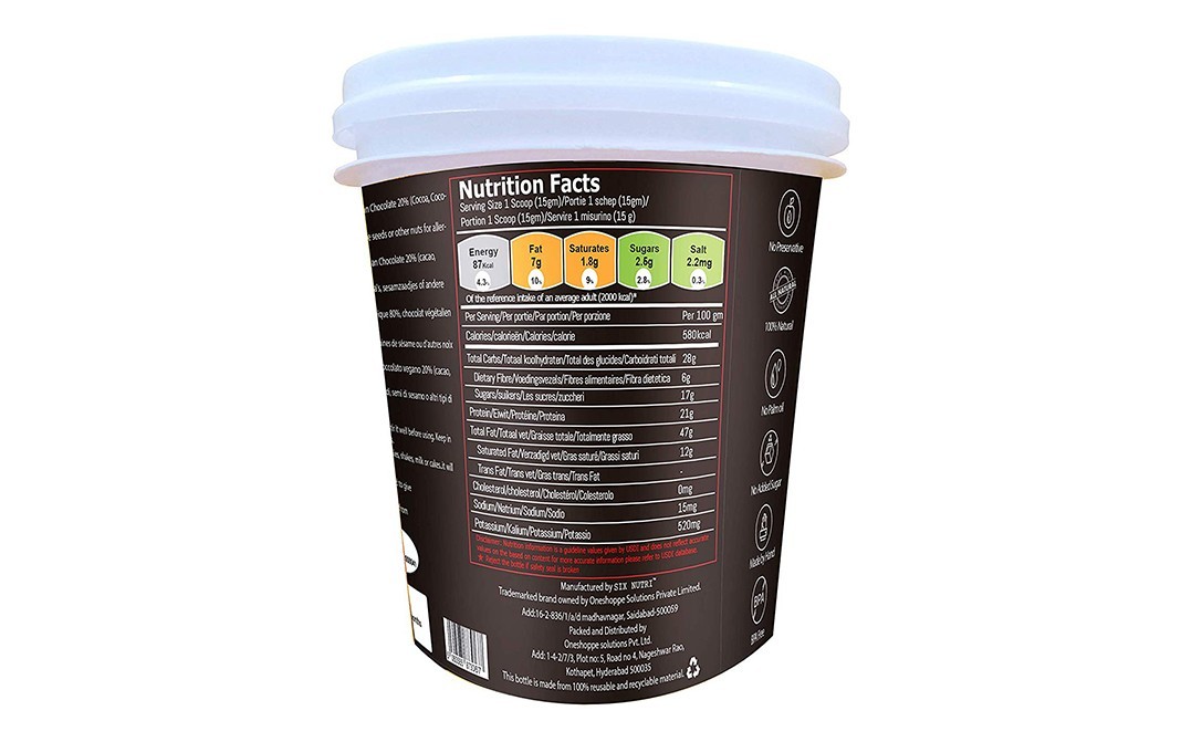 Fitjars Six Nutri Peanut Butter    Tub  1 kilogram